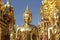 Buddha statues in Wat Phra That Doi Suthep in Chiang Mai.