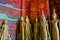 Buddha statues in Wat Xieng Thong in Luang Prabang