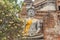 Buddha Statuses at the temple of Wat Yai Chai Mongkol in Ayutthaya near Bangkok, Thailand