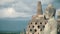 Buddha stone statue on top of Borobudur temple