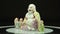 Buddha with three sages porcelain figurines