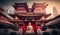 Buddha Toothe Relic Temple in Chinatown in Singapore, Generative Ai