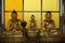 Buddhas on altar