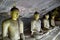 Buddhas inside buddha rock temple in Dambulla Sri Lanka