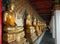 Buddhas at Wat Pho long gallery