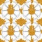 Buddhism loutus flower with line and gold seamless pattern
