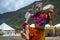 Buddhism protector deity drumming and dancing , Cham Mask dance , Bhutan