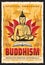 Buddhism religion, Buddha in lotus meditation