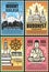 Buddhism religion posters, Buddhist temples