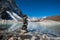 Buddhism: Stones and Sacred Lake near Gokyo