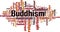 Buddhism word cloud