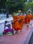 Buddhist alms giving ceremony in Luang Prabang Laos