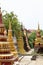 Buddhist architecture in Wat Damnak pagoda, Siem Reap, Cambodia. Traditional funeral stupa with decor.