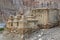 Buddhist chortens and ruins on the way to Chusang.