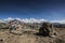 Buddhist flags in the Himalayas, Tibet