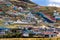 Buddhist flags at Ruoergai Grassland, Gansu, China