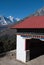 Buddhist gateway and Himalayan eagle