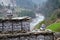 Buddhist mani stones near Dudh Kosi river,Nepal