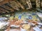 Buddhist mantras in engraved in a colorful stone - Annapurna circuit - Nepal