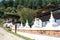 buddhist monastery (kurjey lhakhang) in jakar (bhutan)