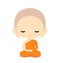 Buddhist Monk Character Design