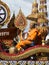 Buddhist monk on a decorated float, Trang, Thailand
