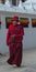 Buddhist monk in Nepal temple monastery