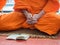 Buddhist Monk Praying