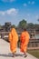 Buddhist monks, Angkor Wat, Cambodia