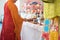 Buddhist monks praying hands