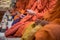 Buddhist Monks in religion ceremony