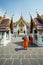 Buddhist monks visiting Grand Palace