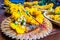 Buddhist offerings close up