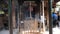 Buddhist ritual of lighting incense sticks in front of a temples