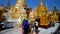 Buddhist rituals in Shwedagon Pagoda, Myanmar