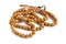Buddhist rosary made from dried bird cherry seeds