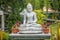 Buddhist Statue in a Garden