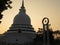 Buddhist stupa pagoda in sri lanka