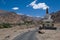 Buddhist stupa on road to Liker Monastery in India