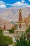 Buddhist Stupas in Hemis Monastery, Ladakh, Northern India