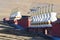 Buddhist stupas at a Tibetan monastery at Madoi County