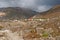 Buddhist temple on the distance in Muktinath