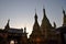 Buddhist temple in Mandalay in Myanmar Burma