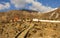 Buddhist temple on mountain slope, Muktinath, Annapurna Conservation Area, Nepal