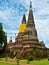 Buddhist temple Phra Chedi Chaimongkol in Ayutthaya historical park