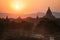 Buddhist Temples at Bagan Kingdom, Myanmar (Burma)