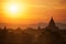 Buddhist Temples at Bagan Kingdom, Myanmar (Burma)