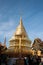 Buddhist tourist worship at Golden Pagoda of Wat Phra That Doi Suthep, Chiang Mai,Thailand.