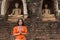 Buddhist woman praying
