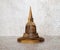 Buddhist wooden stupa  for buddhist monk artifact